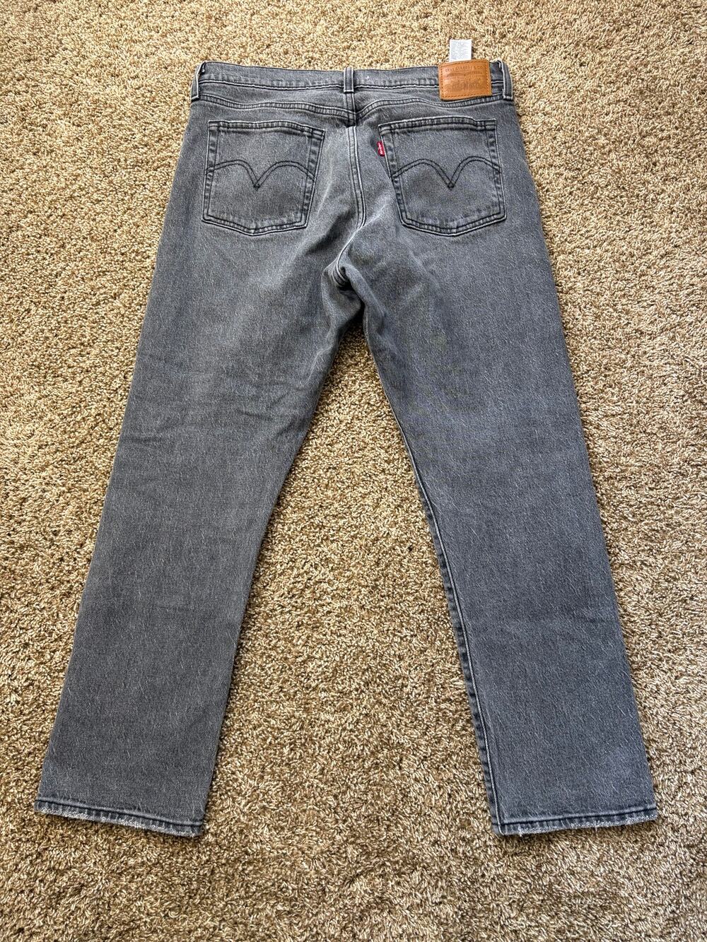 Levi's Premium Wedgie Straight Leg Gray Wash Jeans Womens Size 31x28